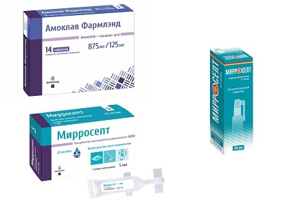 Антибиотики, антисептики и перевязочные материалы