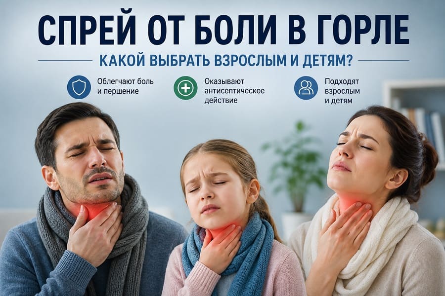 Боль, першение, сухость и неприятные ощущения в горле
