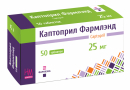 Каптоприл Фармлэнд 25 мг, таблетки