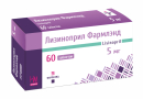 Лизиноприл Фармлэнд 5 мг, таблетки №60