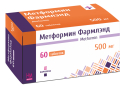 Метформин Фармлэнд 500 мг №60, таблетки