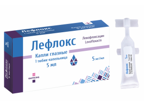 Лефлокс, капли глазные 5 мг/мл