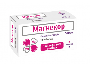 Магнекор 500 мг №30