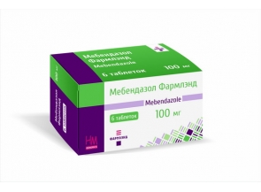 Мебендазол 100 мг №6, таблетки