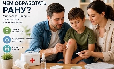 Чем обработать рану