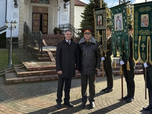 Участие в храмовом празднике белорусских пограничников в Тарасово