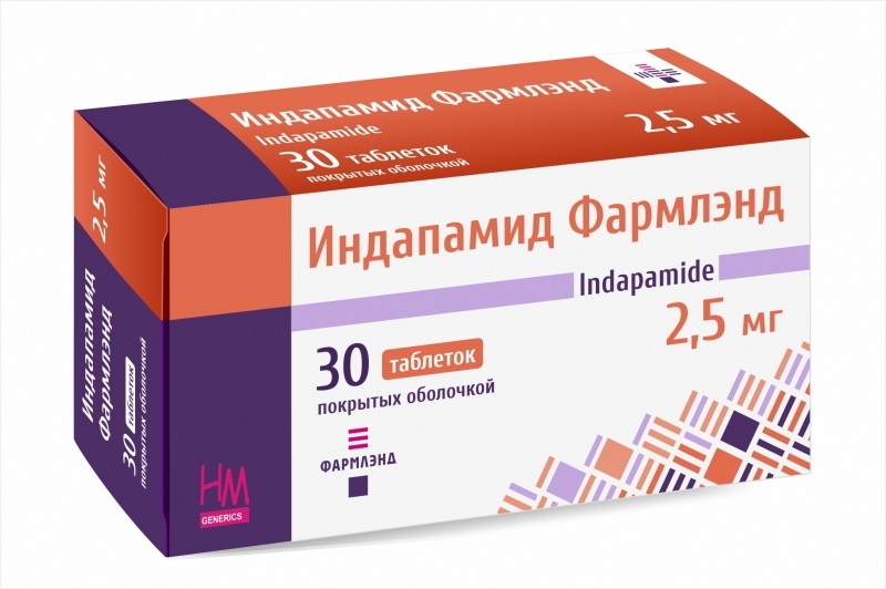 Indapamide Pharmland 2.5 mg No. 30