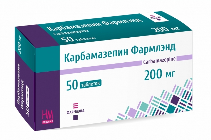 Карбамазепин Фармлэнд 200 мг №50, таблетки