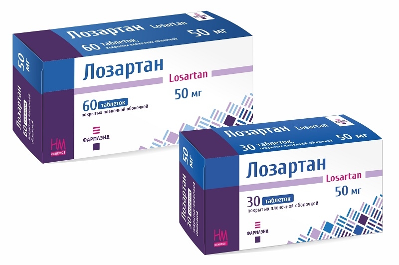 Лозартан 50 мг