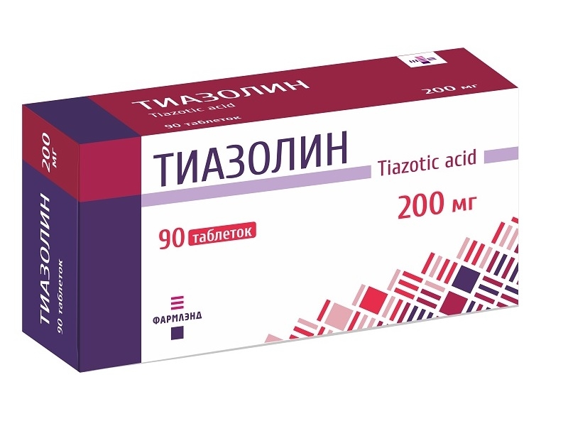 Тиазолин 200 мг, таблетки 