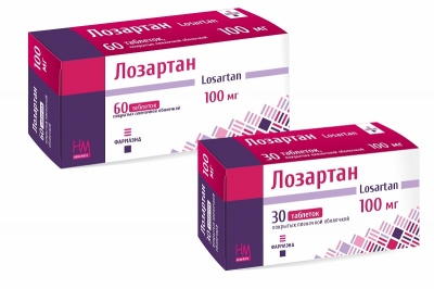 Лозартан 100 мг